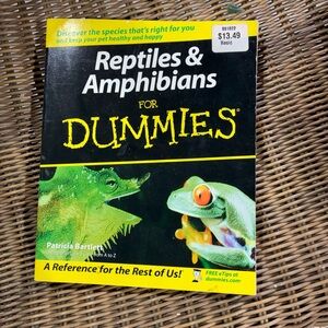 Reptiles & Amphibians for Dummies Book